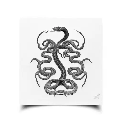 Cobra Snake But In The Style Of Iron Maiden