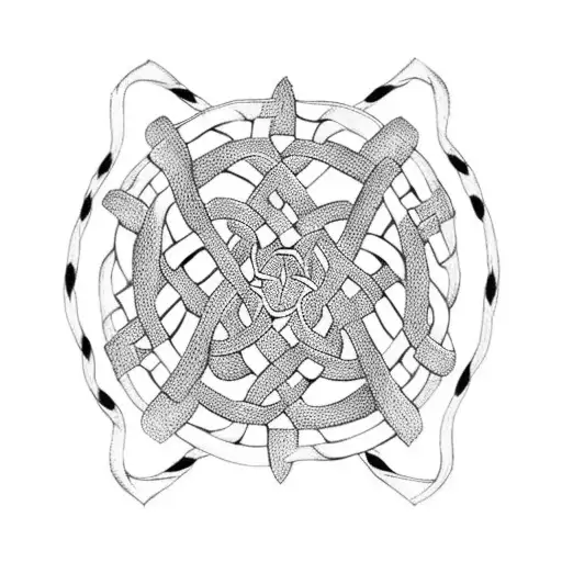 Celtic Knots And Ocean