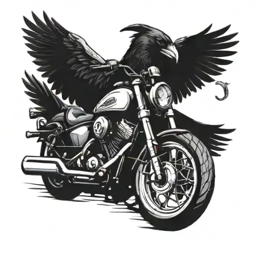 Raven Chopper Motorcycle