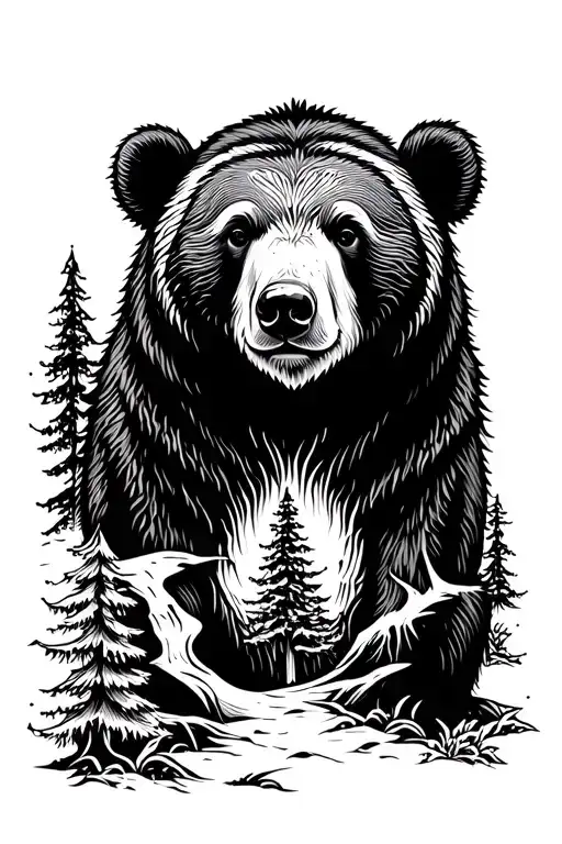 Bear With Forest