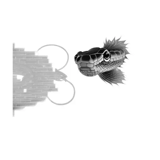 A Snake Going Across The Bottom Name