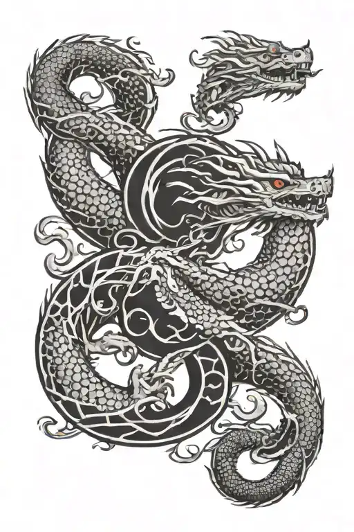 Western Dragon Yingyang