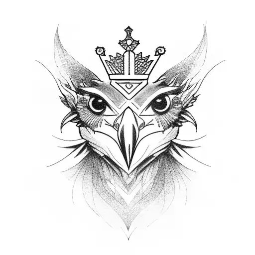 Raven With Floating Crown