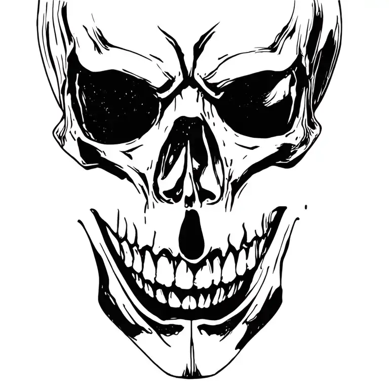 Skull In The Ghostface Mask