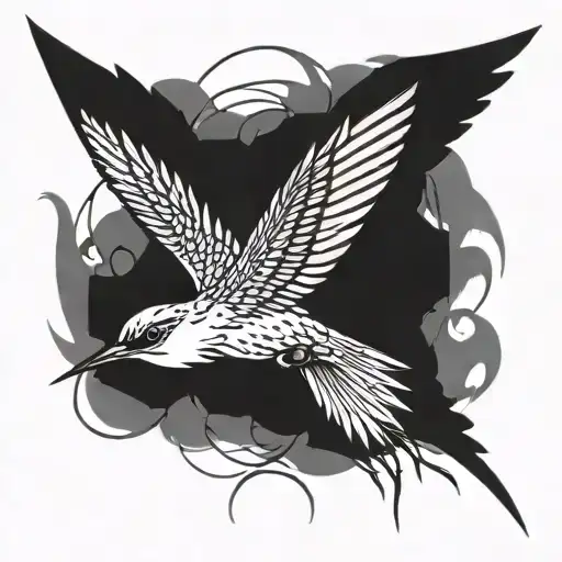 Thunderbird And Humming Bird