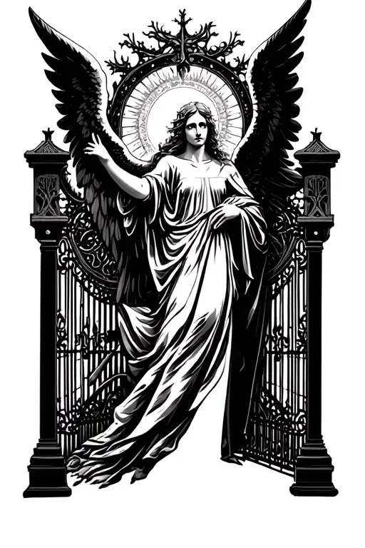 Heaven Gate And Angel