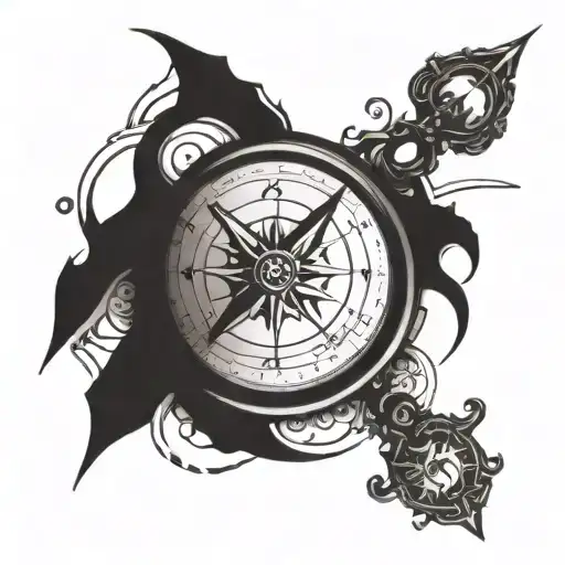 Compass With Psychedelic Effect