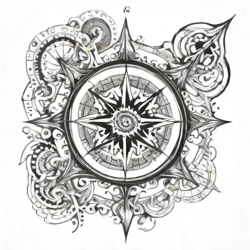 A Compass With Psychedelic Effect