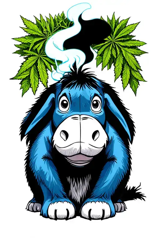 Eeyore Smoking Weed