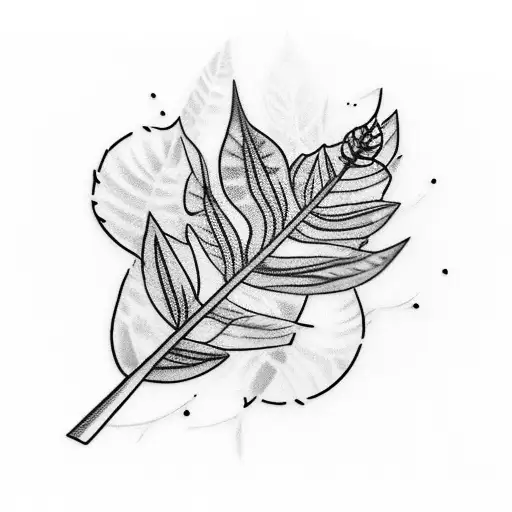 Olive Leaf Branch Wreath Around Knee