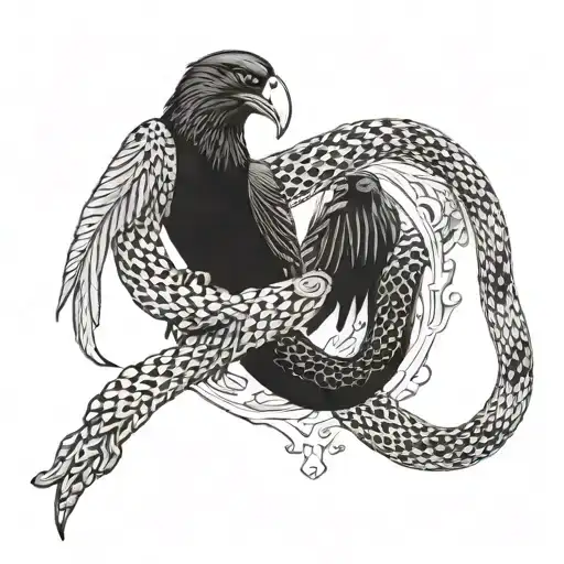 The Snake Squeezes The Crow