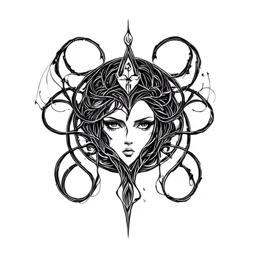 Lilith Symbol Intertwined