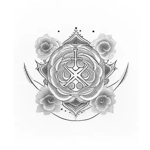 Incorporate The Cho Ku Rei Reiki Symbol With A Delicate Floral Design