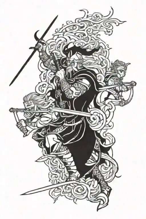 Norse War Battle Scene