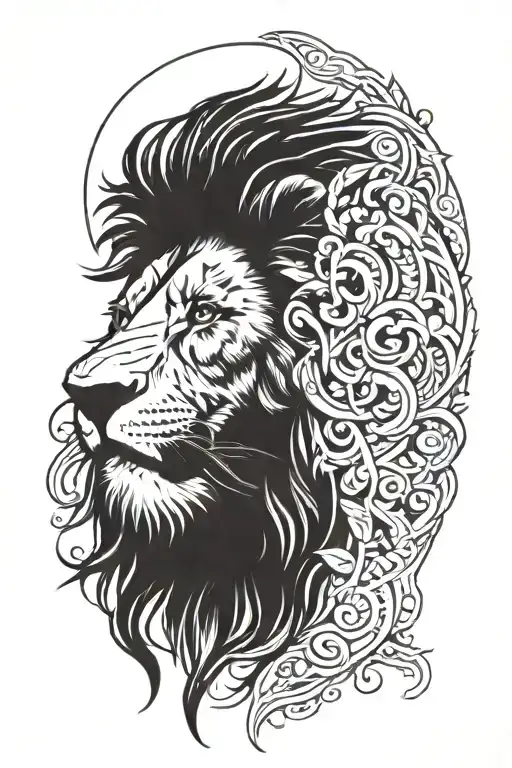 Lion With Indian