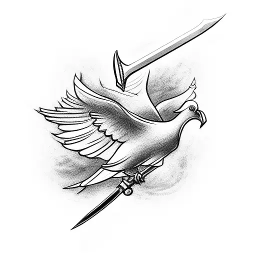 Dove Carrying Sword
