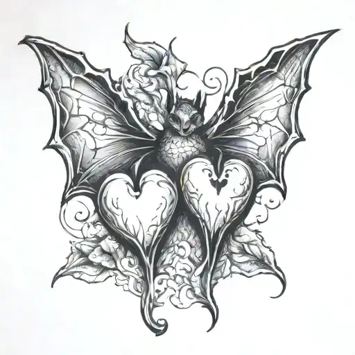 Three Hearts Hidden Inside A Bat