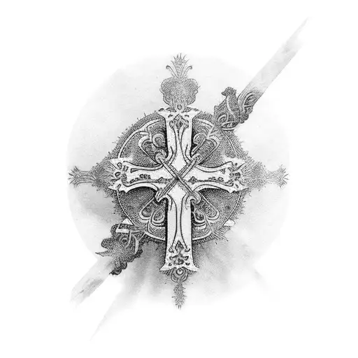 Cover Up Existing Cross Tatoo