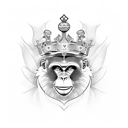 Monkey Queen Wh Crown