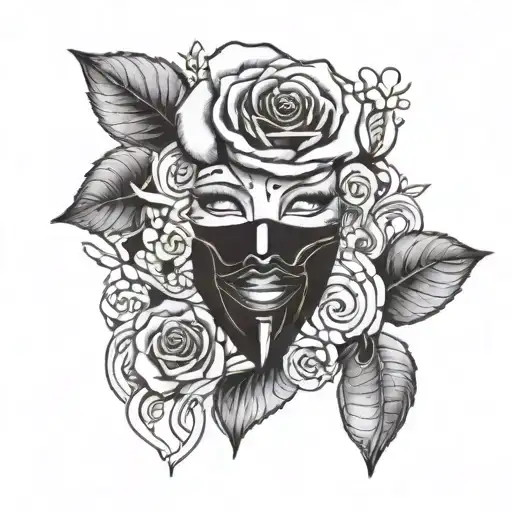 Money Rose Mask