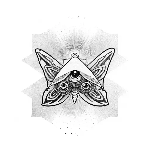 Third Eye With Moth
