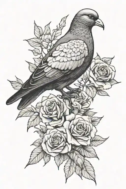 Pidgeon And Rose