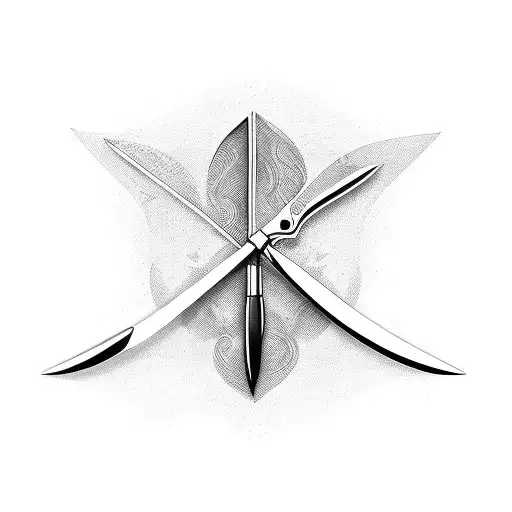 Knife Whit Hourglass