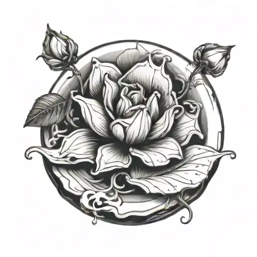 Broken Clay Plate As Pedals For A Flower