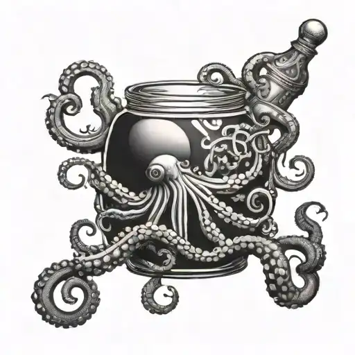 Nakpunar Spherical Jar And Octopus Wrapped