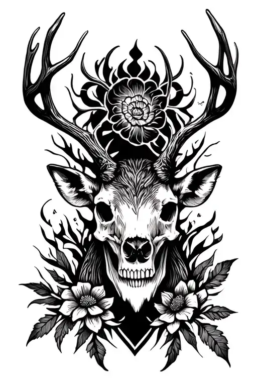 Skull Deer Head