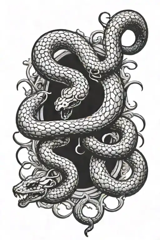 A Snake Fighting A Scorpion