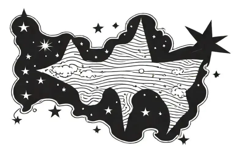 Shooting Star Filled Sky