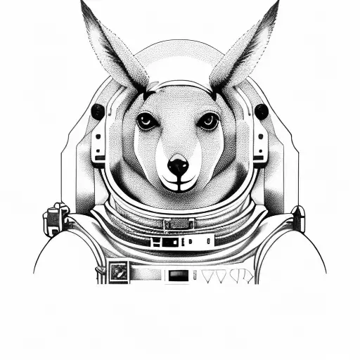 Kangeroo Astronaut