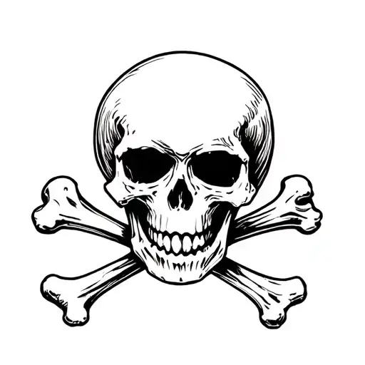 Death Skull With Crossbones