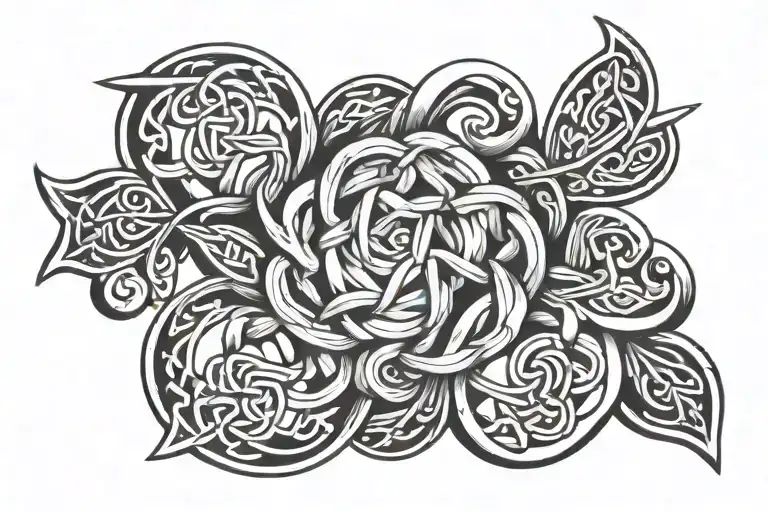 Celtic Knot Combined With A Staffordshire Knot