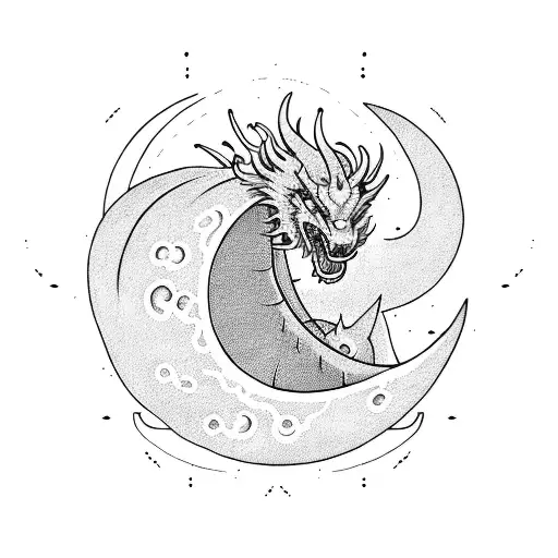 Tarot Moon Dragon