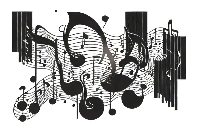 Music Notes Floating