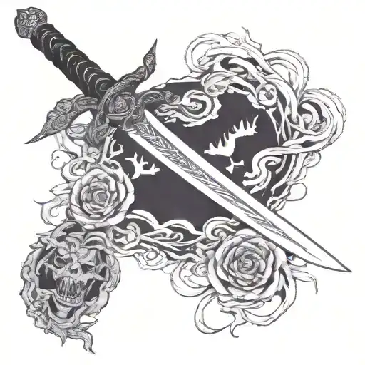 A Japanese-style Sword Inspired By Both The Worlds Of 'Demon Slayer