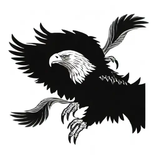Eagle With 2 Doves