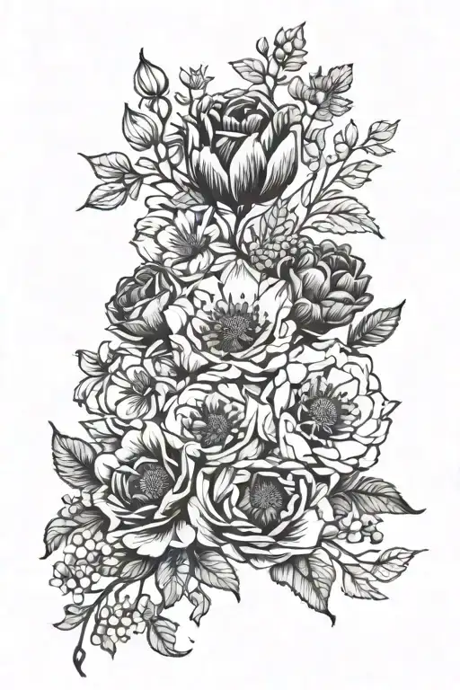 Birth Flower Bouquet