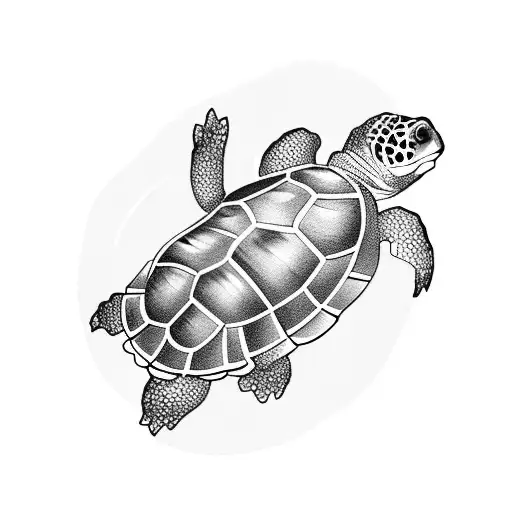 Baby Turtle And Baby Elephant