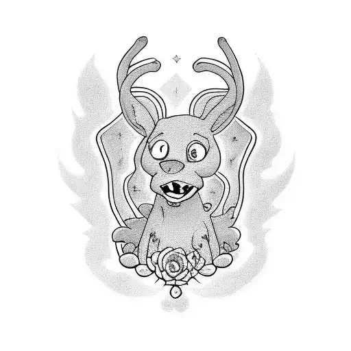 Courage The Cowardly Dog With Blue From Blues Clues