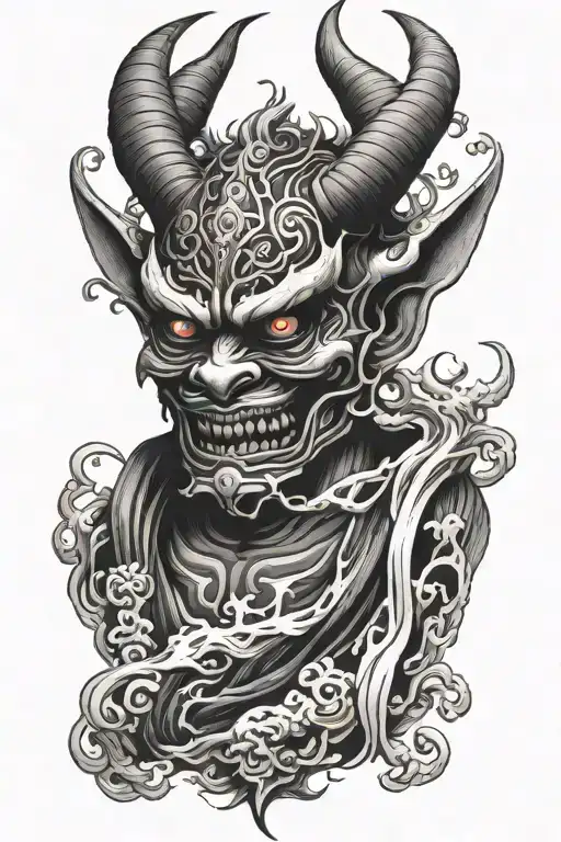 Japanese Demon Mask