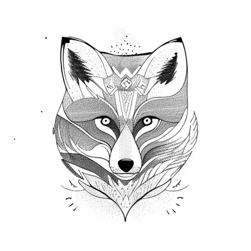 Fox And A Bear In A Woodland Theme