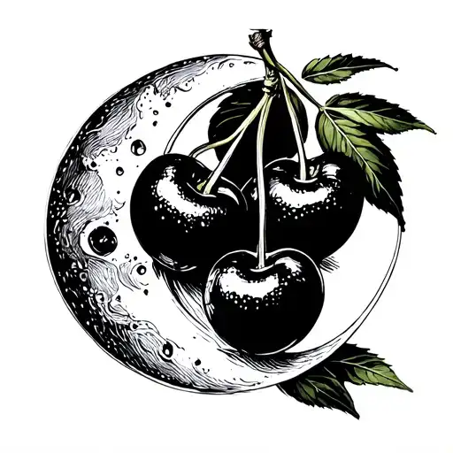 Cherries With A Moon