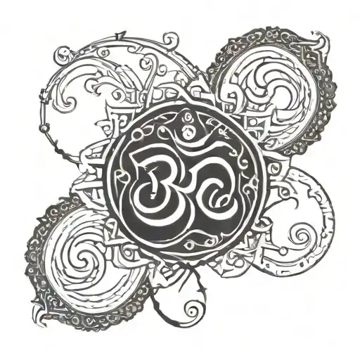 Om Circle Shaped Arm