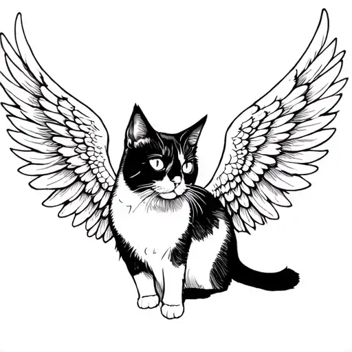 Cat With Angel Wings