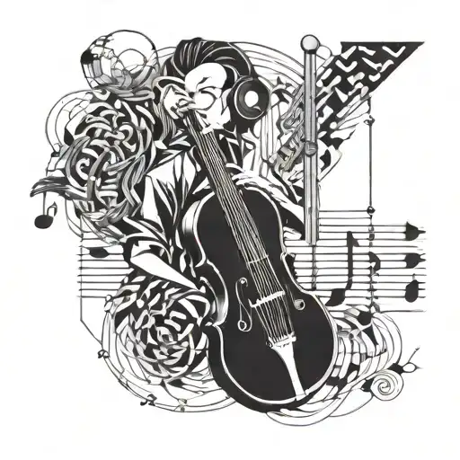 A Geometric Design Incorporating Overthinker Who Loves Music