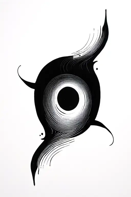 Black Out From Wrist Into A Gradient Of Abstract Black Art