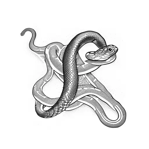 Number 1050 With A Small Snake